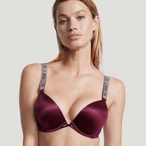 Sexy shine strap Victoria's Secret Bombshell Plunge Bra 34C